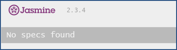 Jasmine not running any tests