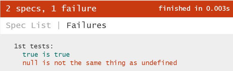 2 specs, 1 failure