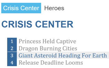Crisis Center List