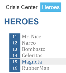 Hero List
